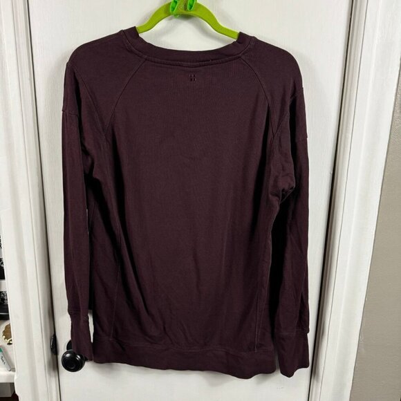 Sweaty Betty After Class Sweatshirt maroon athleisure athletic long sleeve. sz S - Picture 8 of 8